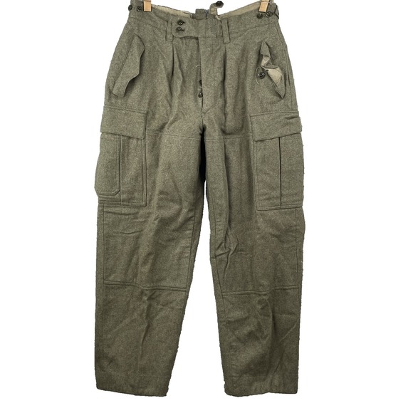 VTG Mollenkamp & Goecke Cargo Military Pant Men 31x29* Army German Wool Workwear